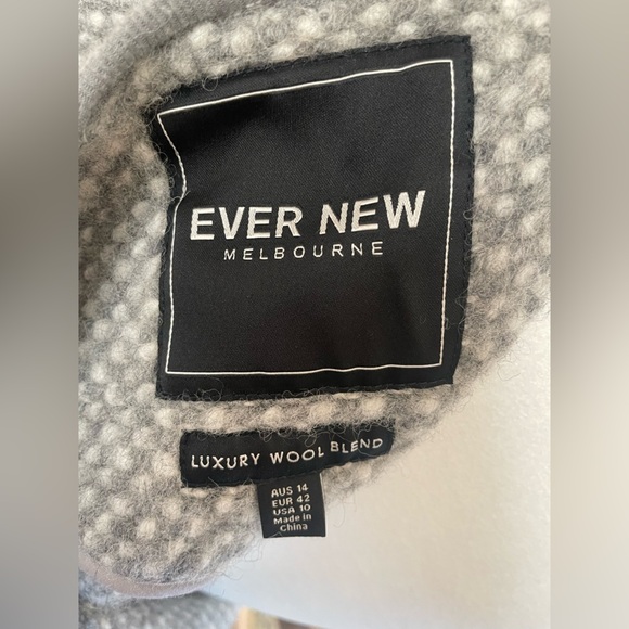 Ever New Wool Oversized Coat - Size 10 - Picture 4 of 5